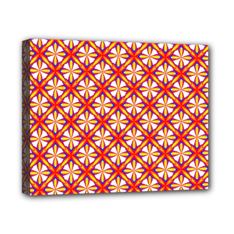 Hexagon Polygon Colorful Prismatic Canvas 10  X 8  (stretched) by HermanTelo