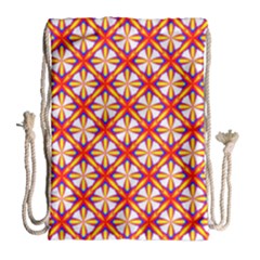 Hexagon Polygon Colorful Prismatic Drawstring Bag (large)