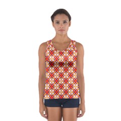 Hexagon Polygon Colorful Prismatic Sport Tank Top  by HermanTelo