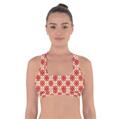 Hexagon Polygon Colorful Prismatic Cross Back Sports Bra by HermanTelo