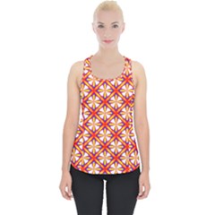 Hexagon Polygon Colorful Prismatic Piece Up Tank Top