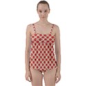 Hexagon Polygon Colorful Prismatic Twist Front Tankini Set View1