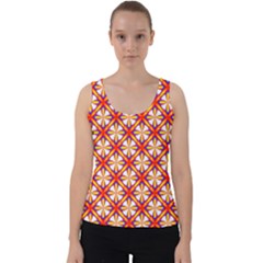 Hexagon Polygon Colorful Prismatic Velvet Tank Top by HermanTelo