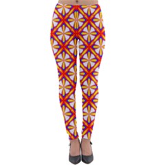 Hexagon Polygon Colorful Prismatic Lightweight Velour Leggings