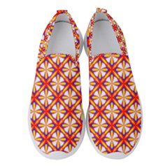 Hexagon Polygon Colorful Prismatic Women s Slip On Sneakers by HermanTelo