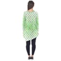 Green Pattern Curved Puzzle Long Sleeve Tunic  View2