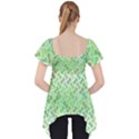 Green Pattern Curved Puzzle Lace Front Dolly Top View2