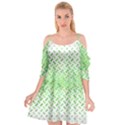 Green Pattern Curved Puzzle Cutout Spaghetti Strap Chiffon Dress View1