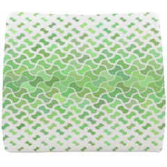 Green Pattern Curved Puzzle Seat Cushion by HermanTelo