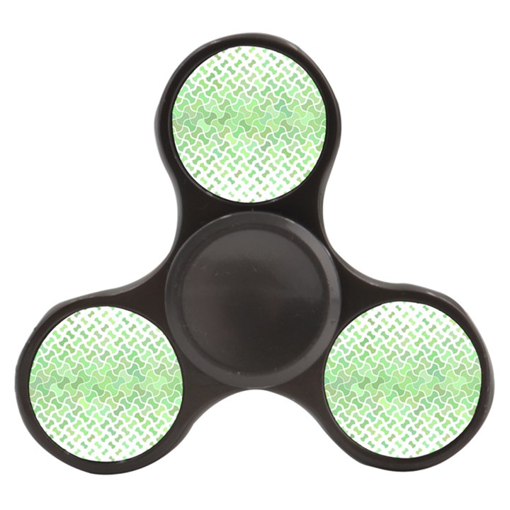 Green Pattern Curved Puzzle Finger Spinner