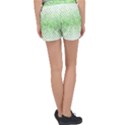 Green Pattern Curved Puzzle Women s Velour Lounge Shorts View2