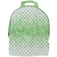 Green Pattern Curved Puzzle Mini Full Print Backpack