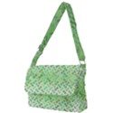 Green Pattern Curved Puzzle Full Print Messenger Bag View1