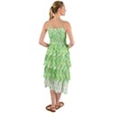 Green Pattern Curved Puzzle Layered Bottom Dress View2