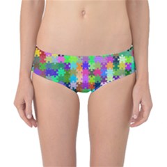 Jigsaw Puzzle Background Chromatic Classic Bikini Bottoms by HermanTelo