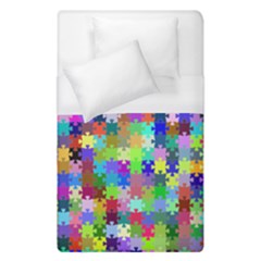 Jigsaw Puzzle Background Chromatic Duvet Cover (single Size)