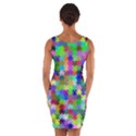 Jigsaw Puzzle Background Chromatic Wrap Front Bodycon Dress View2