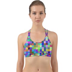 Jigsaw Puzzle Background Chromatic Back Web Sports Bra