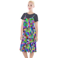 Jigsaw Puzzle Background Chromatic Camis Fishtail Dress