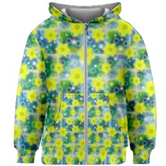 Narcissus Yellow Flowers Winter Kids  Zipper Hoodie Without Drawstring by HermanTelo