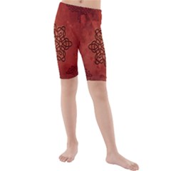 Elegant Decorative Celtic Knot Kids  Mid Length Swim Shorts by FantasyWorld7