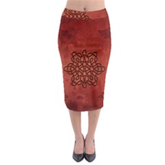 Elegant Decorative Celtic Knot Midi Pencil Skirt by FantasyWorld7