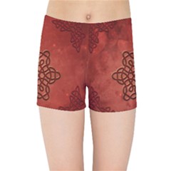 Elegant Decorative Celtic Knot Kids  Sports Shorts by FantasyWorld7