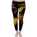 Nature Yellow Plant Leaves Classic Winter Leggings View1