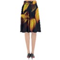 Nature Yellow Plant Leaves Flared Midi Skirt View2