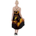 Nature Yellow Plant Leaves High-Low Halter Chiffon Dress  View2