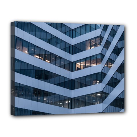 Architectural Design Architecture Building Business Canvas 14  X 11  (stretched) by Pakrebo