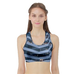 Architectural Design Architecture Building Business Sports Bra with Border