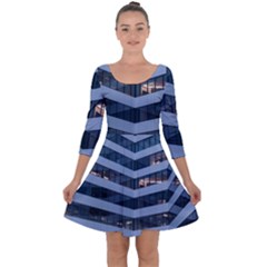 Architectural Design Architecture Building Business Quarter Sleeve Skater Dress