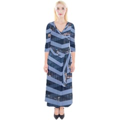 Architectural Design Architecture Building Business Quarter Sleeve Wrap Maxi Dress