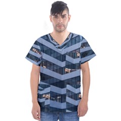 Architectural Design Architecture Building Business Men s V-neck Scrub Top