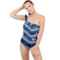 Architectural Design Architecture Building Business Frilly One Shoulder Swimsuit View1