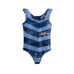 Architectural Design Architecture Building Business Kids  Frill Swimsuit