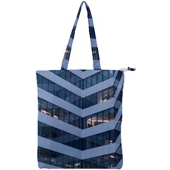 Architectural Design Architecture Building Business Double Zip Up Tote Bag