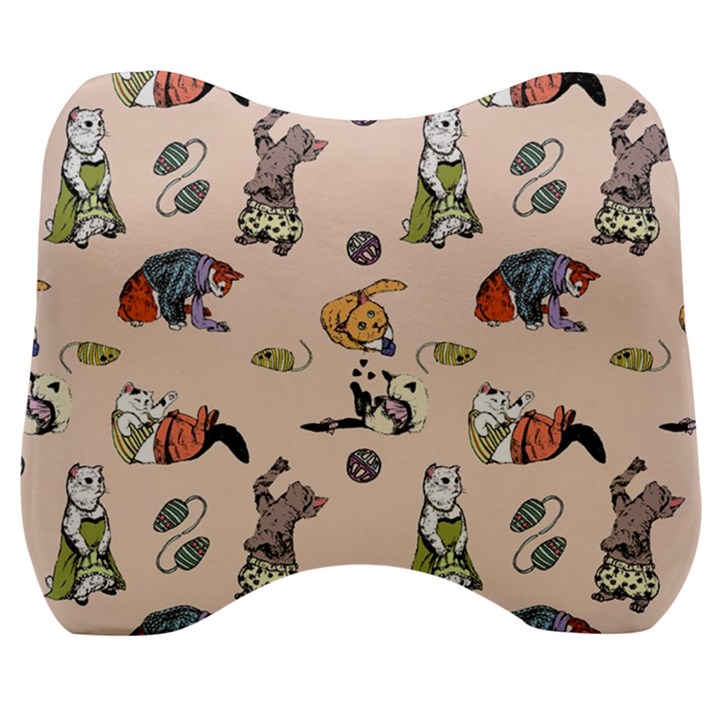 Funny cats Velour Head Support Cushion