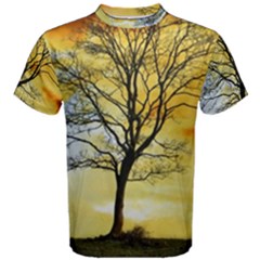 Branches Dawn Dusk Fall Men s Cotton Tee by Pakrebo