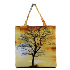 Branches Dawn Dusk Fall Grocery Tote Bag by Pakrebo