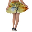 Branches Dawn Dusk Fall Velvet Skater Skirt View2