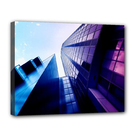 Abstract Architectural Design Architecture Building Canvas 14  X 11  (stretched) by Pakrebo