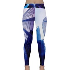 Abstract Architectural Design Architecture Building Classic Yoga Leggings by Pakrebo