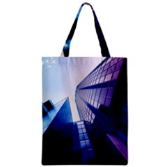 Abstract Architectural Design Architecture Building Zipper Classic Tote Bag