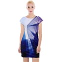 Abstract Architectural Design Architecture Building Cap Sleeve Bodycon Dress View1