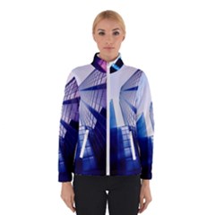 Abstract Architectural Design Architecture Building Winter Jacket by Pakrebo