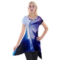 Abstract Architectural Design Architecture Building Short Sleeve Side Drop Tunic View1