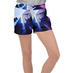 Abstract Architectural Design Architecture Building Women s Velour Lounge Shorts by Pakrebo