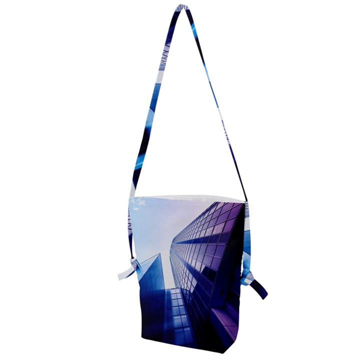 Abstract Architectural Design Architecture Building Folding Shoulder Bag